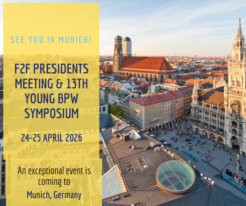 BPW F2F European Presidents Meeting & 13th Young BPW Symposium in Munich 2026